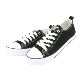 American Club Klassiska bundna sneakers LH04/22 svart 3
