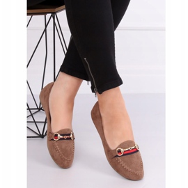 Dam beige loafers B2027 Khaki kaki 2