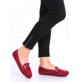 Burgundy loafers för kvinnor FM2958-3 Vin röd 2