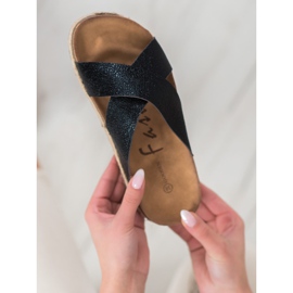 Goodin Bekväma svarta tofflor 1