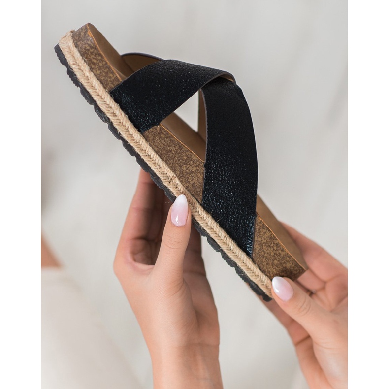 Goodin Bekväma svarta tofflor 2