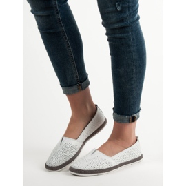 Goodin Openwork ballerinor vit 1