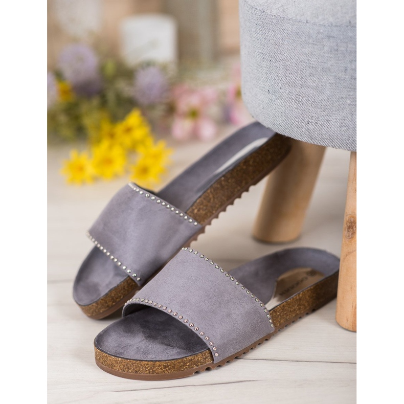 Goodin Mocka tofflor grå 1