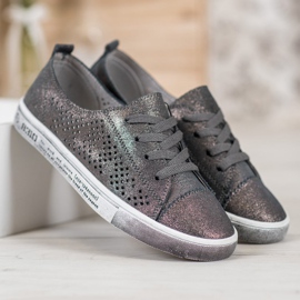 VINCEZA skinnskor grå 2