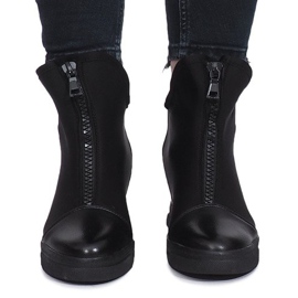 Svart mocka sneakers Nathalie 1