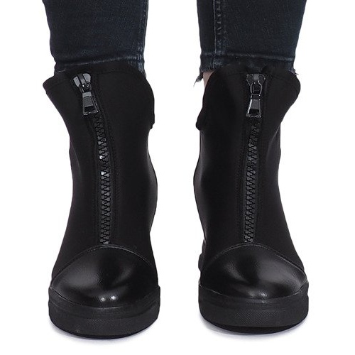 Svart mocka sneakers Nathalie 1