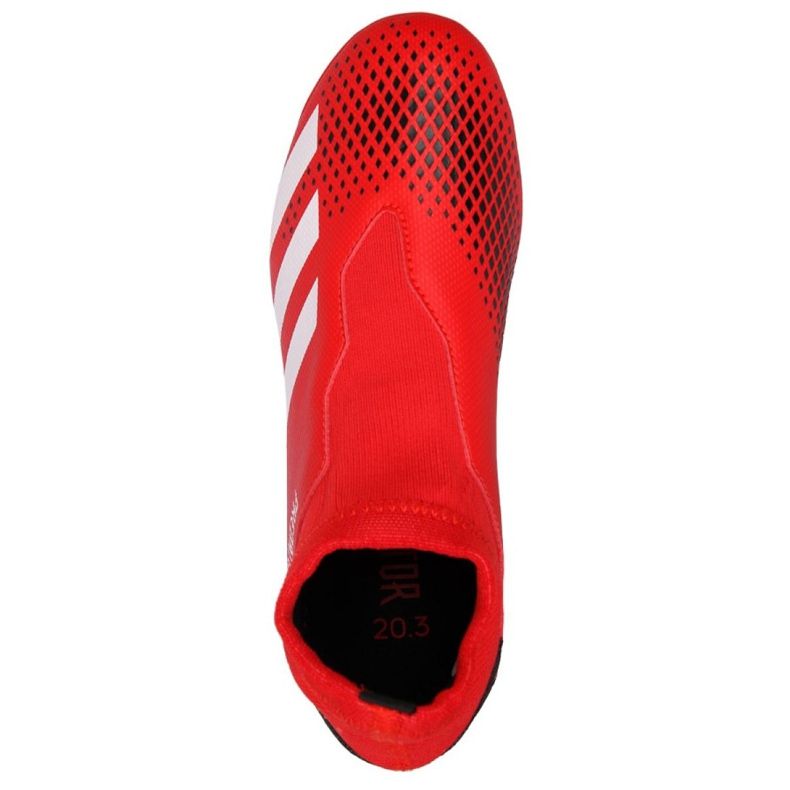 Adidas Predator 20.3 Ll Fg Jr EF1907 fotbollsskor röd röd 1