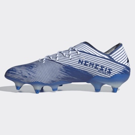 Adidas Nemeziz 19.1 Sg M FU8497 fotbollsskor blå blå 1