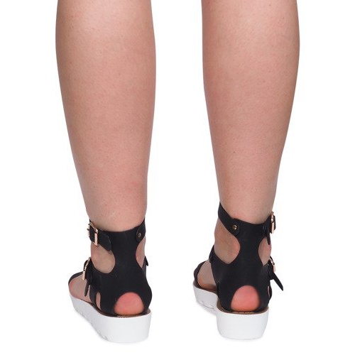 Sandaler med dragkedja 50035 Svart 1