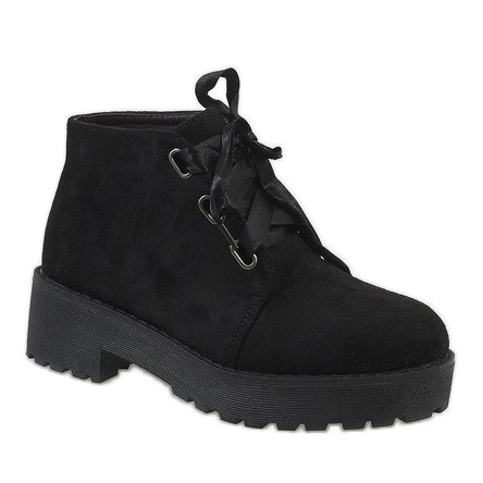 Svarta mocka stövlar MB188-222 1