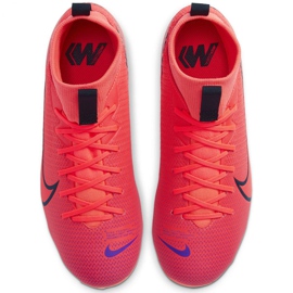 Nike Mercurial Superfly 7 Academy FG / MG Jr AT8120-606 fotbollsskor röd röd 1