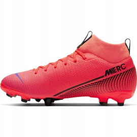 Nike Mercurial Superfly 7 Academy FG / MG Jr AT8120-606 fotbollsskor röd röd 2