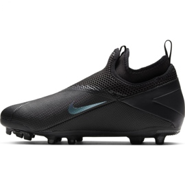 Nike Phantom Vsn 2 Academy Df FG / MG Jr CD4059-010 fotbollsskor svart svart 2