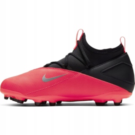 Nike Phantom Vsn 2 Club Df FG / MG Jr CD4061-606 fotbollsskor röd röd 2