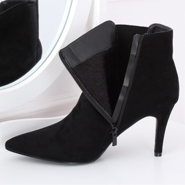 Svarta Chelsea stövlar mocka svart TX-1852 Svart 2