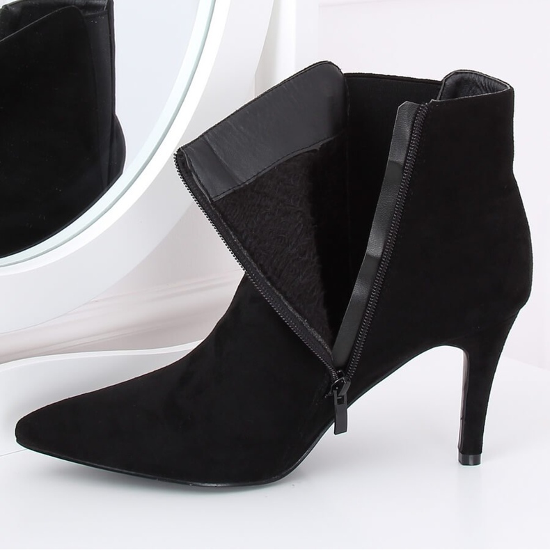 Svarta Chelsea stövlar mocka svart TX-1852 Svart 2