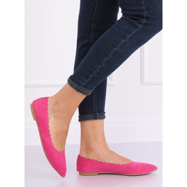 Fuchsia openwork ballerinas NK18P Fushia rosa 1