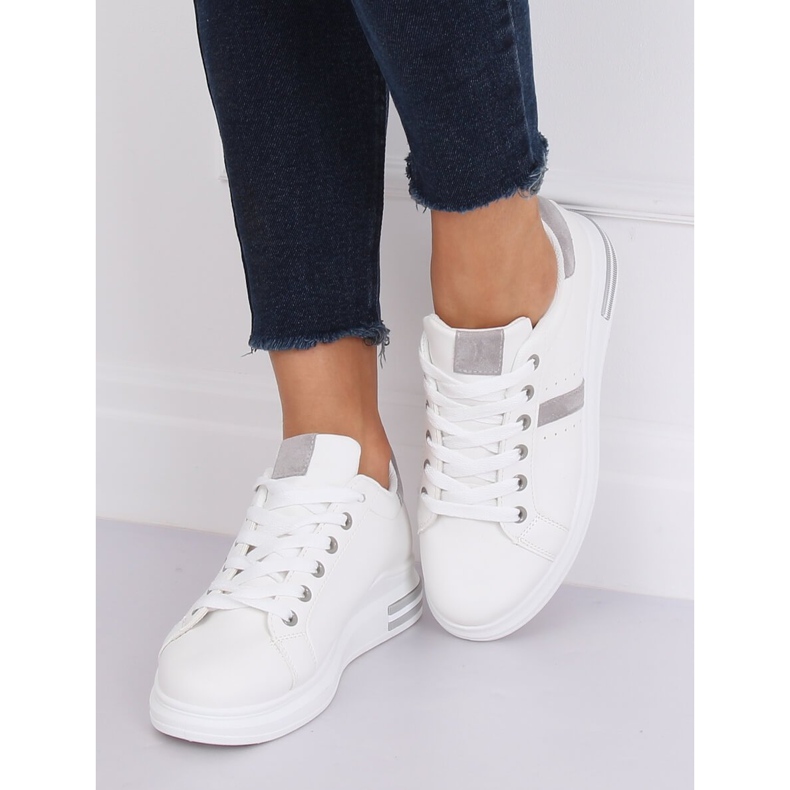 Vita sportskor för kvinnor BL201P Grå 1