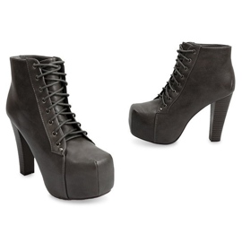 Stövlar Solid On Heel 9502 Grå 3