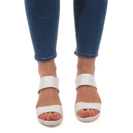 Wedge Sandaler EL-18 Vit 1