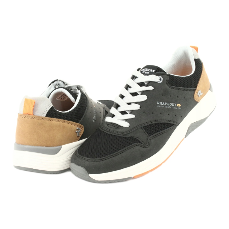 American Club RH19 svarta herr sportskor 4