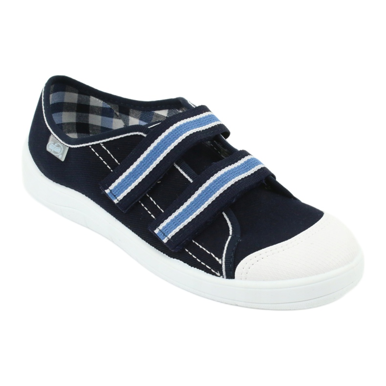 Befado barnskor 672Y049 vit marinblå blå 1