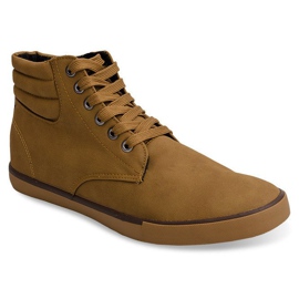 Snygga höga sneakers Y034 Camel brun 1