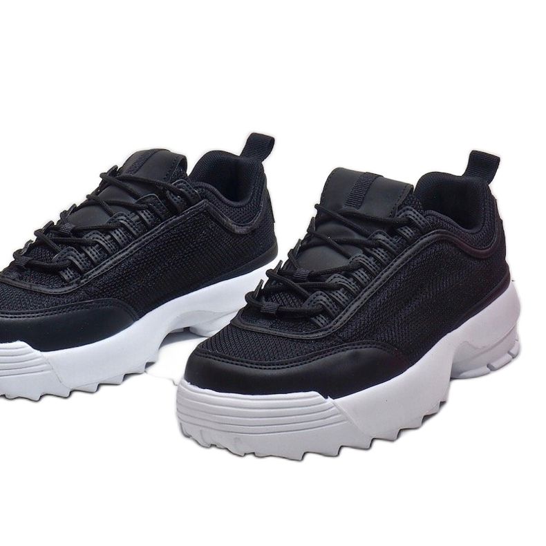 Svarta DSC82-1 fashionabla sportskor 1