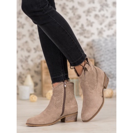 Filippo Openwork cowboy stövlar brun 1