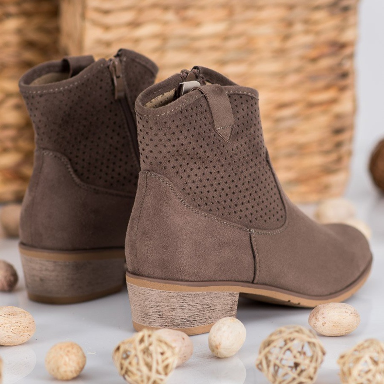 Filippo Openwork cowboy stövlar brun 1