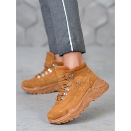 Queentina Mocka sneakers brun 2