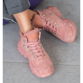 Queentina Mocka sneakers rosa 1