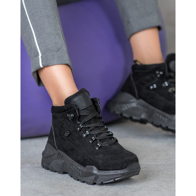 Queentina Mocka sneakers svart 2