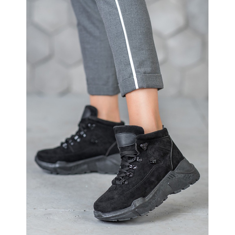 Queentina Mocka sneakers svart 1