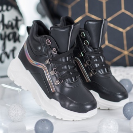 Ideal Shoes Mode stövlar svart 1