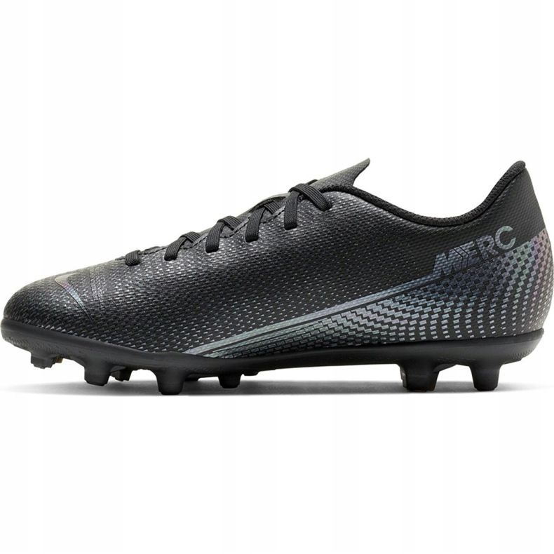 Nike Mercurial Vapor 13 Club FG / MG Jr AT8161-010 fotbollsskor svart svart 2