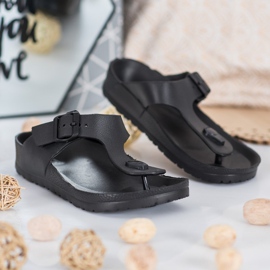 SHELOVET Svarta flip -flops 1