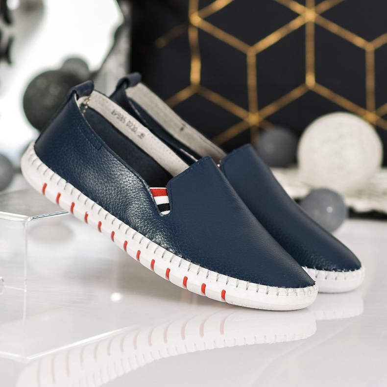 Evento Marinblå Slip On -sneakers 1