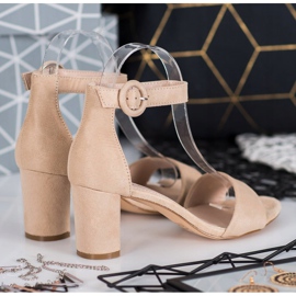 Evento Klassiska högklackade sandaler brun 1