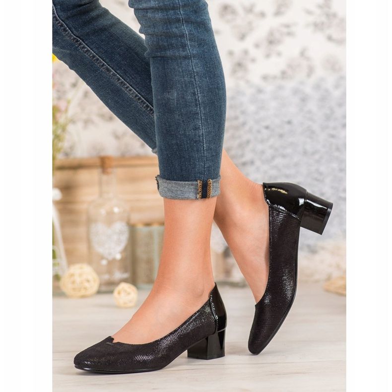 VINCEZA textilpumpar svart 2