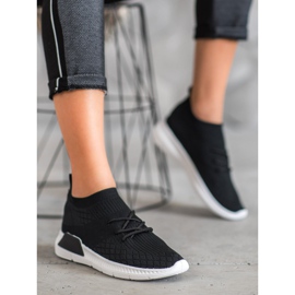 SDS Slip-on sportskor svart 1