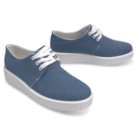 Creepers stövlar på SB-A11 Blue Platform blå 1