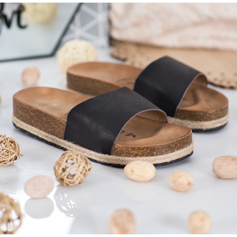 Goodin Trendiga svarta tofflor 2