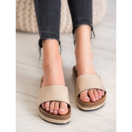 Goodin Trendiga gyllene tofflor 2