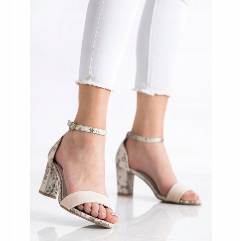 Goodin Snygga sandaler med spets brun 1