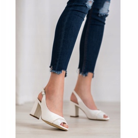 Sergio Leone Sandaler med öppen tå vit 2