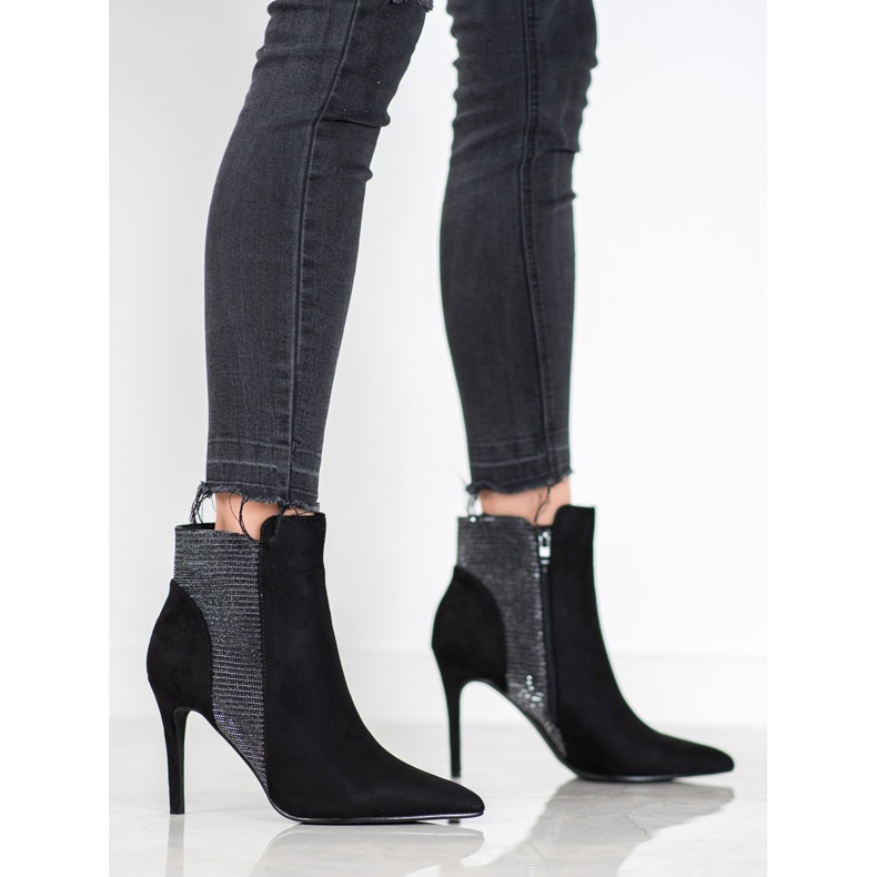 SHELOVET Mockaskor på hög klack svart 1