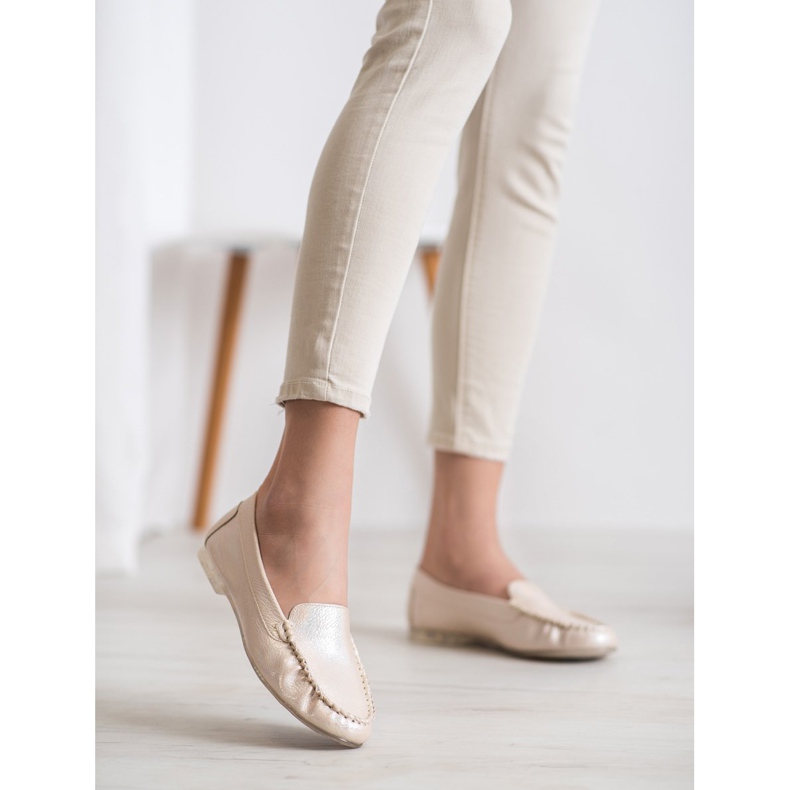 Sergio Leone Loafers med Holo-effekt gul 1