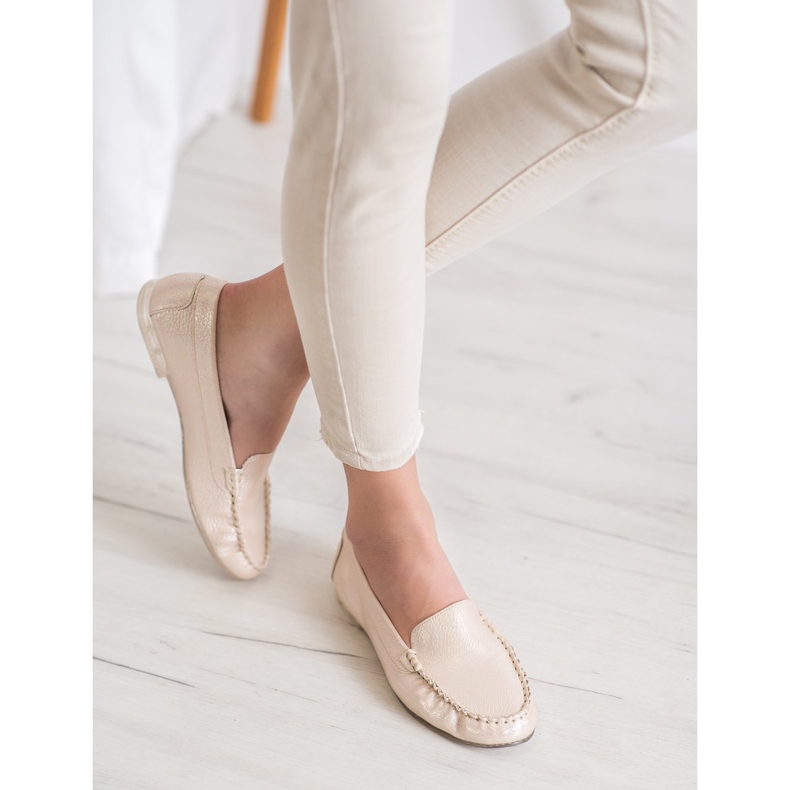 Sergio Leone Loafers med Holo-effekt gul 2