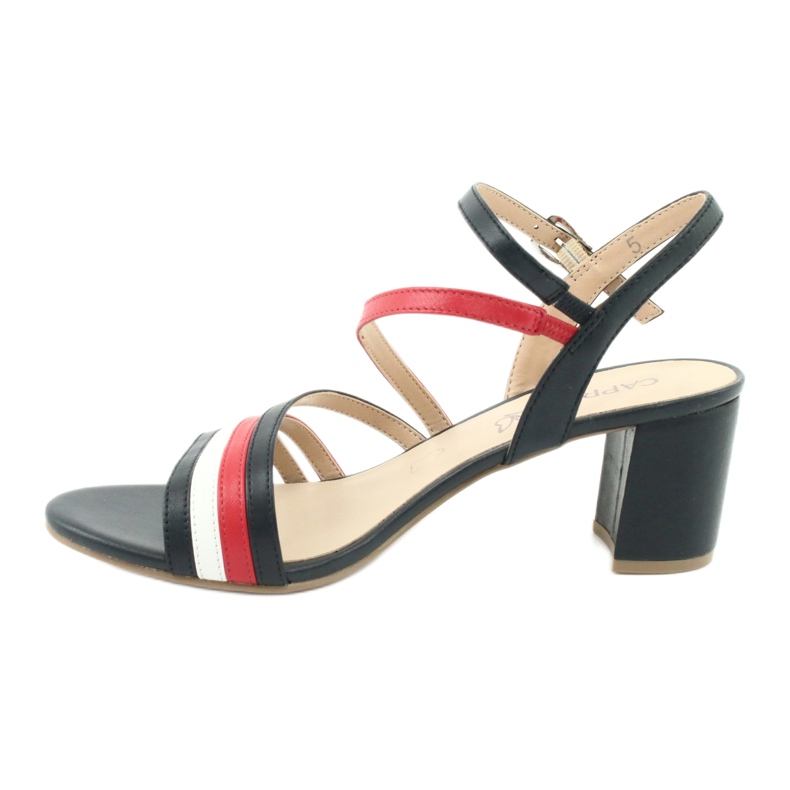 Caprice sandaler damskor 28304 vit röd marinblå 2